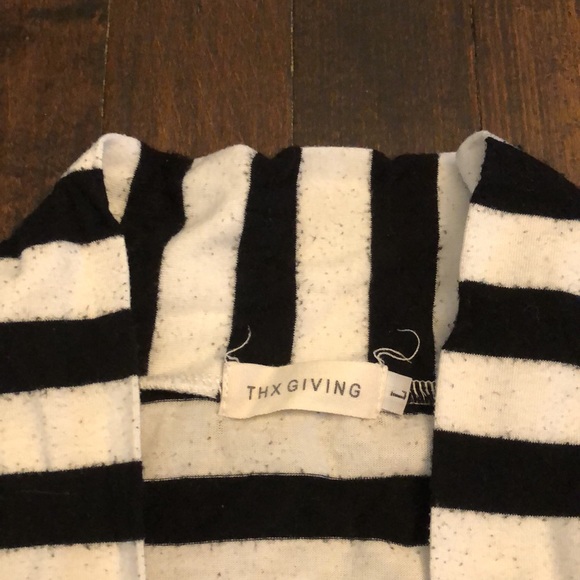 Thx Giving Striped Cardigan - Picture 2 of 4